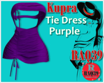 [R39] Kupra Tie Dress PURPLE