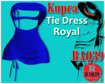 [R39] Kupra Tie Dress ROYAL