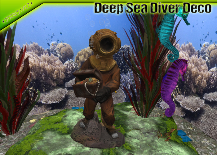 Aquarium Deep Sea Diver Deco
