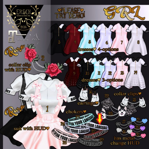 ERSCH - GRL Gacha MAITREYA Choker 26 Lilac