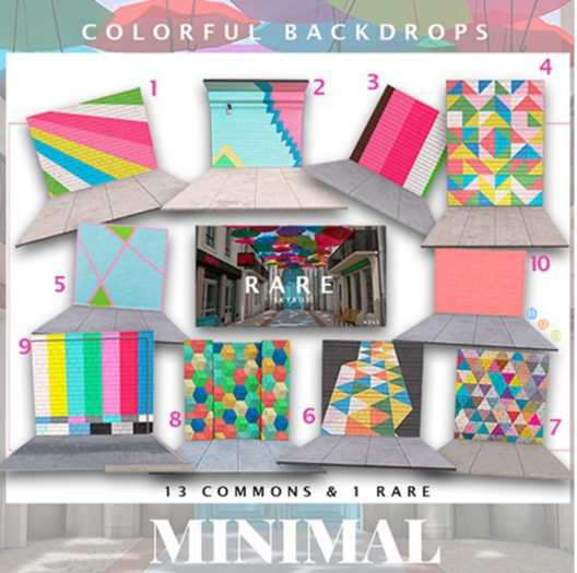 MINIMAL - Colorful Backdrop *10*
