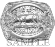 Zoy Alpha Texture [ Swine Buckle 02 ] - Light Silver