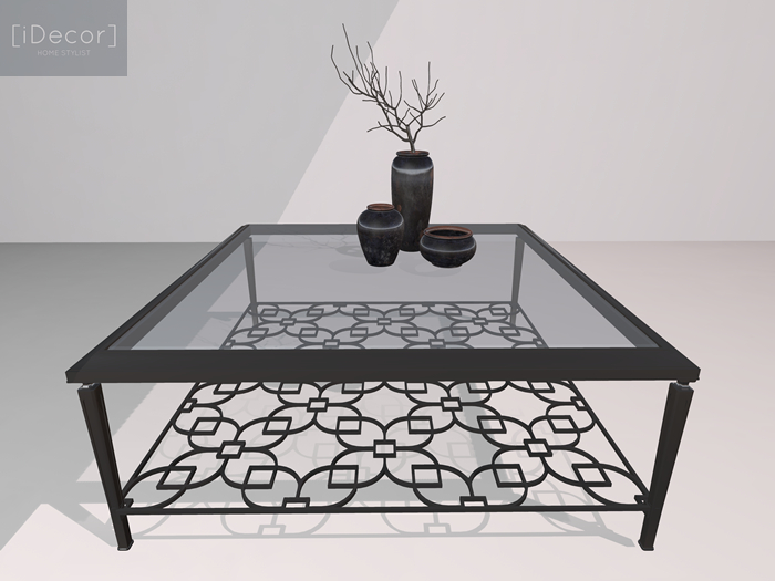 [iDecor] Flora Black Table