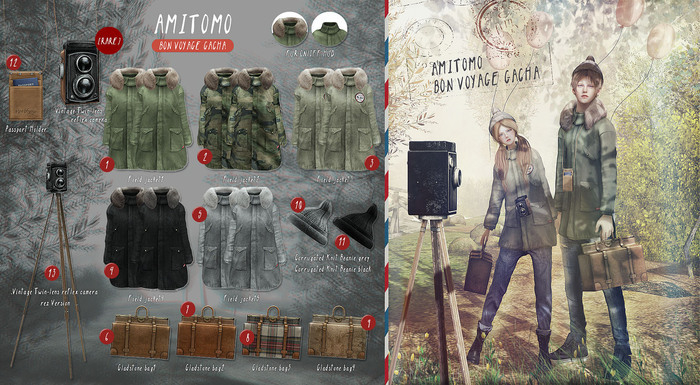 AMITOMO.Bon Voyage Gacha 5.Field jacket#5 M