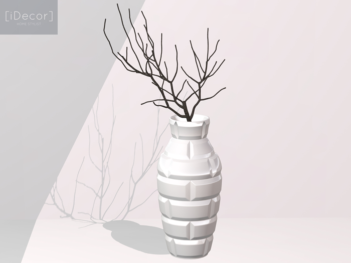 [iDecor] Marble Vase White
