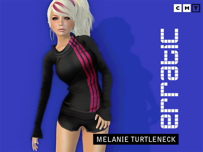 erratic / melanie - striped turtleneck / black-pink