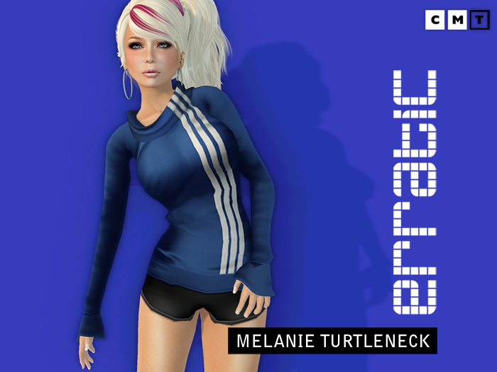 erratic / melanie - striped turtleneck / blue-white