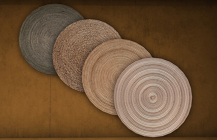 CJ Country Braided Rug Set 1 - Nature