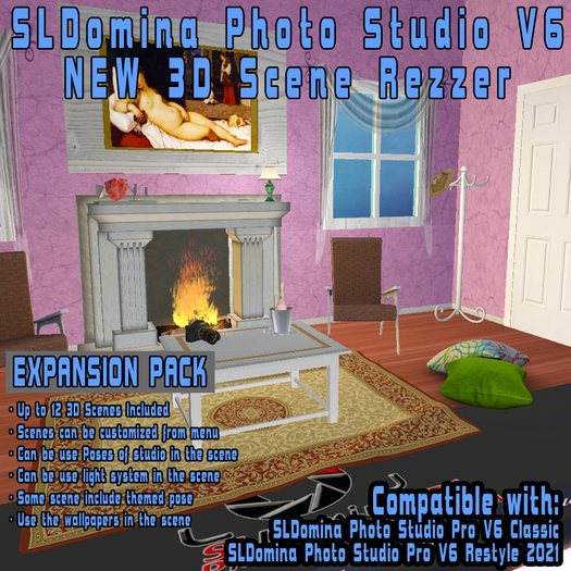 PHOTO TOOLS - 3D Scenes Expansion Pack - for SLD Photo Studio PRO V6 Classic and Restyle 2021 - ADD ON - PG Version 