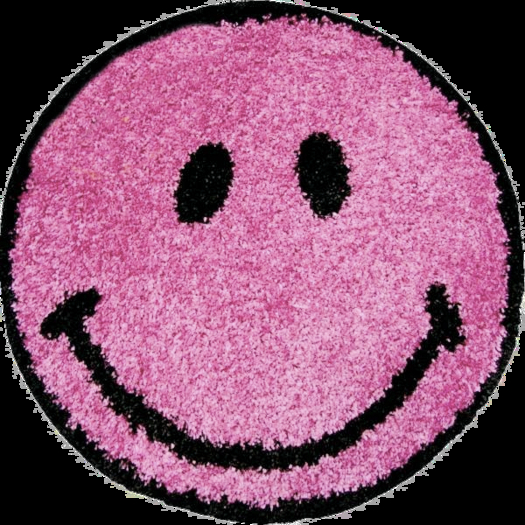Smiley Kids Rug - Pink