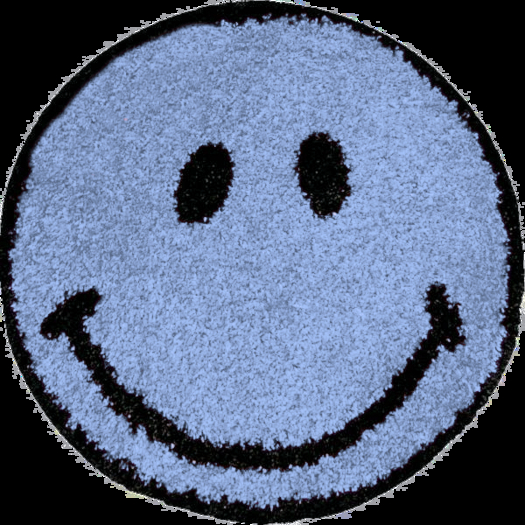 Smiley Kids Rug - Blue