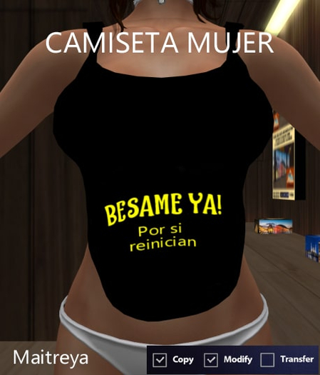 CAMISETA " BESAME YA" (Mujer)