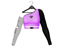 Loki - Heather Split Color Top - Lavender