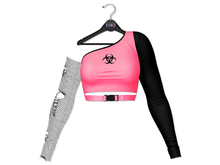 Loki - Heather Split Color Top - Pink
