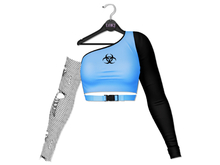 Loki - Heather Split Color Top - Sky