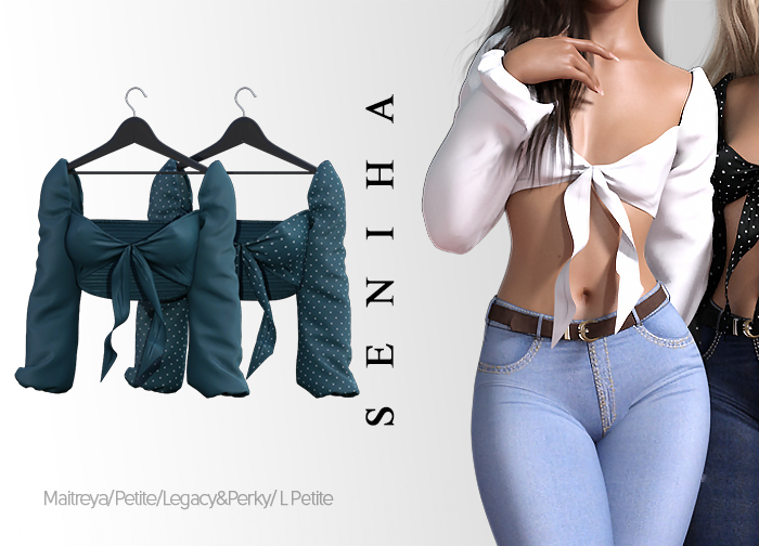 Seniha. Sabinna Top // Aqua