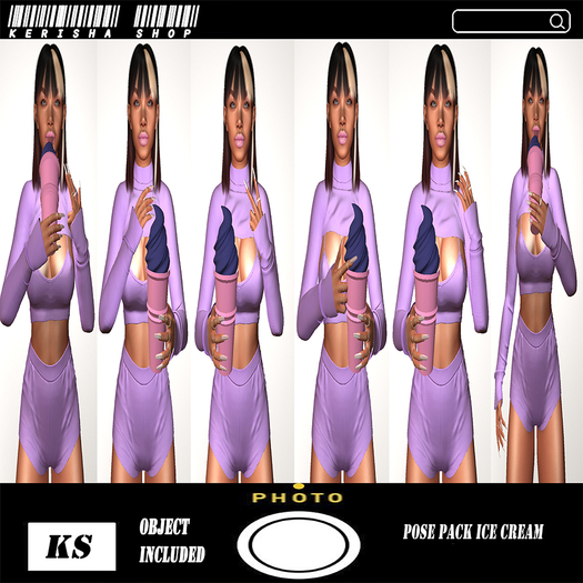  ~Kerisha Shop - Pose Pack Ice Cream ~