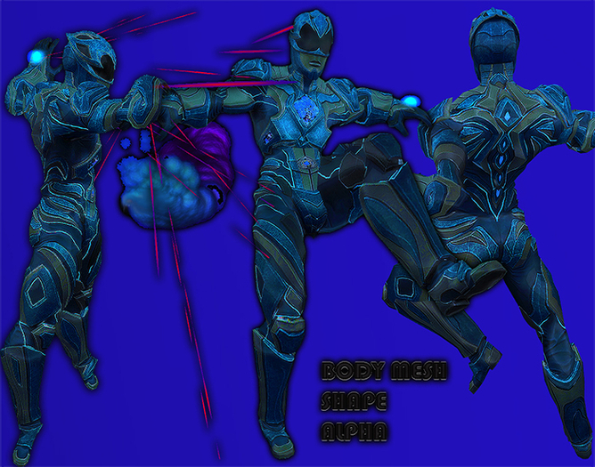 AZUL RANGER-COMPLET AVATAR-SHAPE-ALPHA