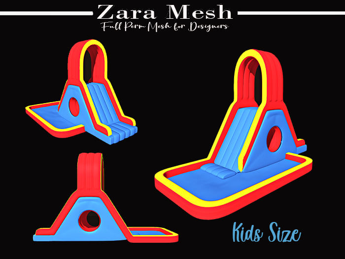 Zara Mesh - Kids - Inflatable Slider - FULL PERM MESH