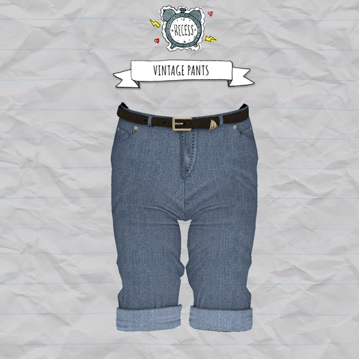 .{Recess}. - Vintage Pants [ltBlue].