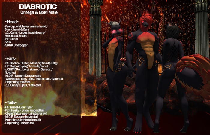 Kat Klaws~ Diabrotic -Fire- M Omega & BoM
