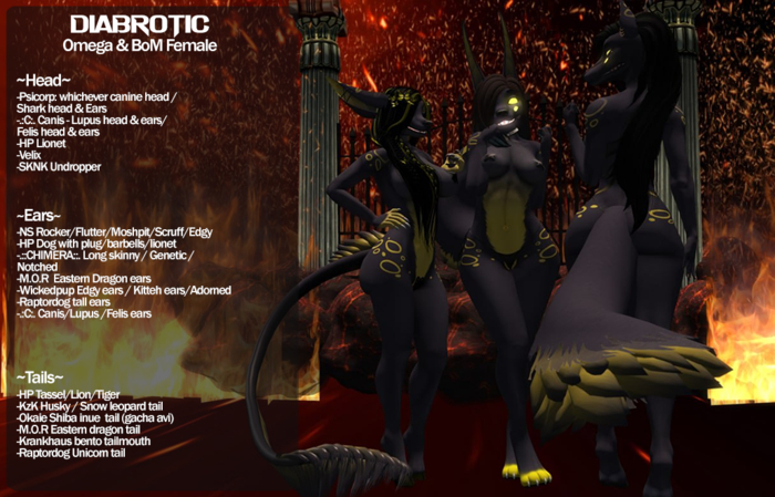 Kat Klaws~ Diabrotic -Old Gold- F Omega & BoM