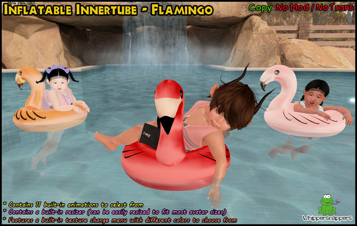 ! Whippersnappers ! - Inflatable innertube flamingo 