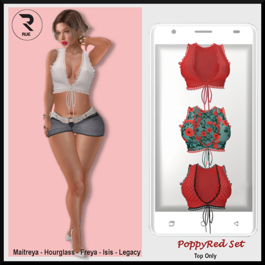 :: RUE :: Makita Top - PoppyRed Set [ADD TO UNPACK]