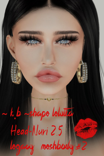 ~ K.B ~SHAPE LeLUTKA Head-Nuri 2.5[LEGACY] Meshbody#2