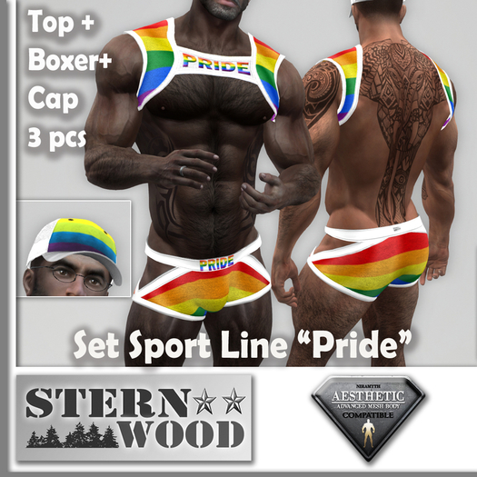 Aesthetic Sport Line Set 'GAY PRIDE' - 2 pcs