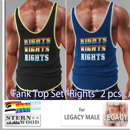 {JS} Tank Top 'RIGHTS' - 2 pcs - Legacy male