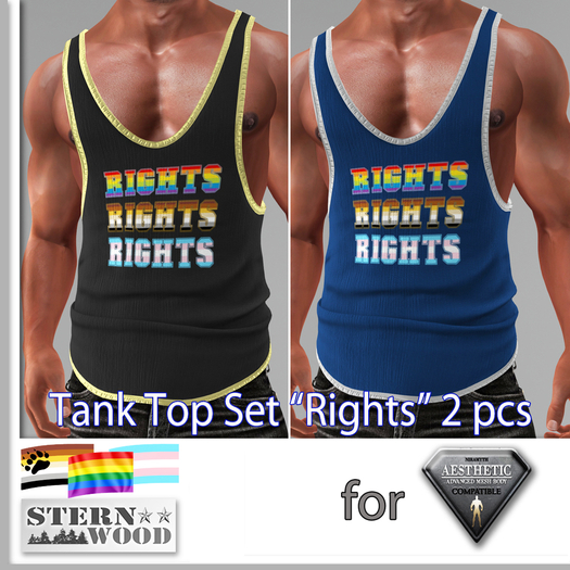 {JS} Aesthetic - Tank Top 'RIGHTS' - 2 pcs