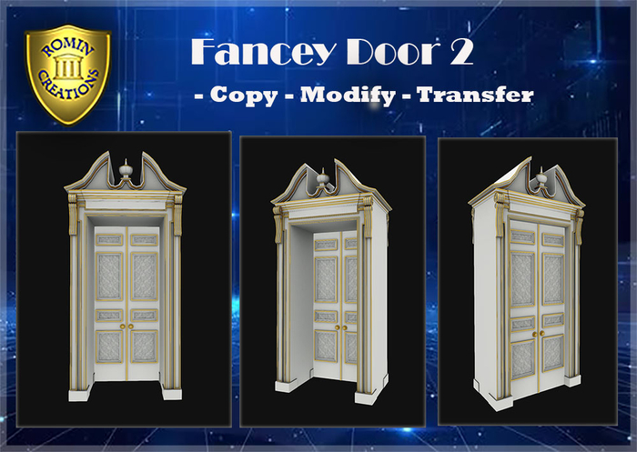 Fancy Door frame with Doors 2
