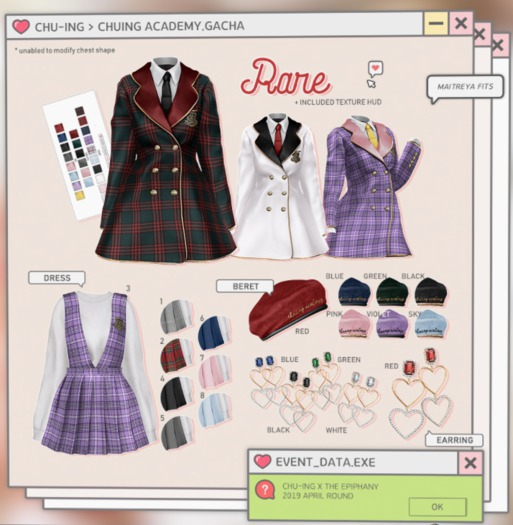 CHU-ING. Chuing Academy. Beret Black