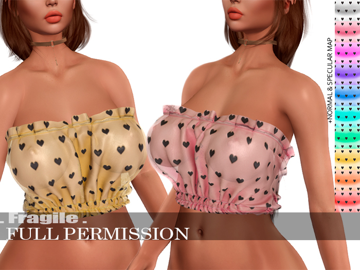 .Fragile. 10 Textures for [GUNSHOT] Fiore Top - Full Perm