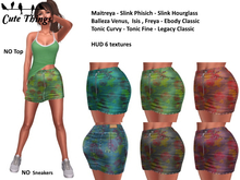 [CT] Mini Jeans Painting Skirt  - Hud 6 colors - Maitreya - Belleza -Slink - Tonic - Legacy - Ebody  DEMO