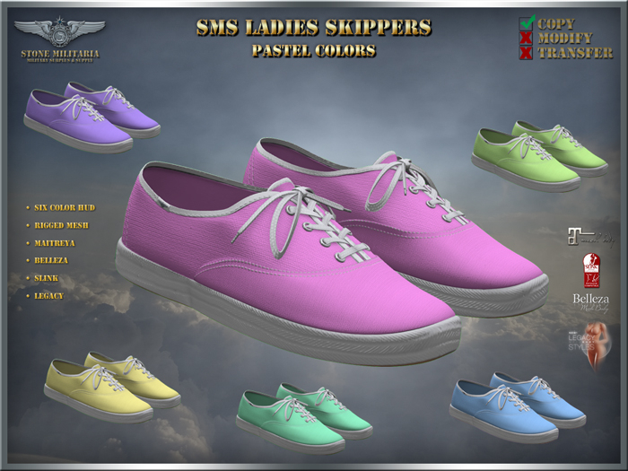 SMS Ladies Skippers - Pastel Colors