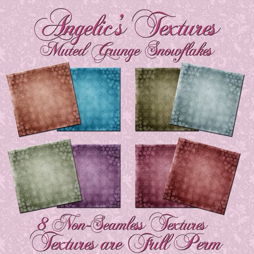 [Angelic's Textures] Muted Grunge Snowflakes MP Only Item!