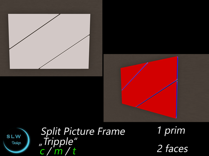 SLW Design - Split Picture Frame (3 parts)