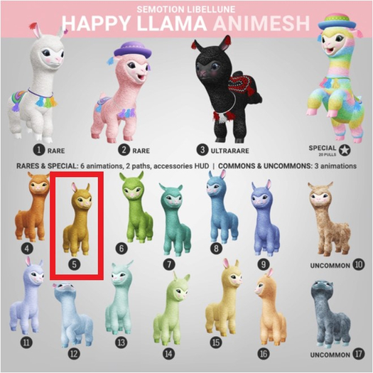 SEmotion Libellune Happy Llama Animesh #5