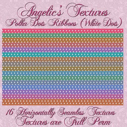 [Angelic's Textures] Polka Dots Ribbons (White) MP Only Item!