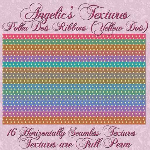 [Angelic's Textures] Polka Dots Ribbons (Yellow) MP Only Item!