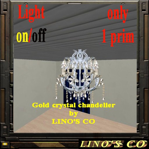 lady crystal 6 chandelier by LINO'S CO box