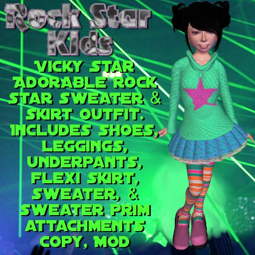 Vicky Star Sweater & Skirt Outfit (BOXED)