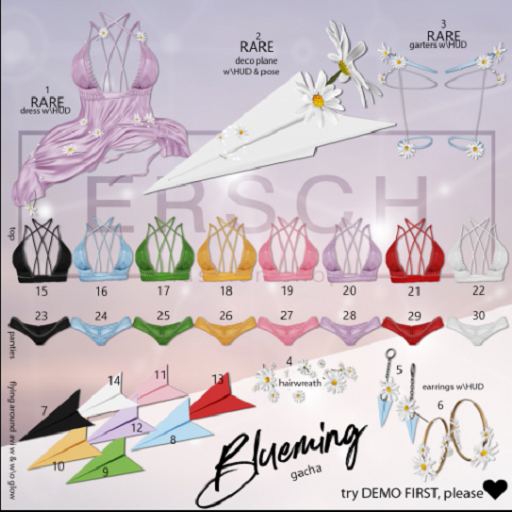 22. ERSCH - Blueming Gacha {Freya} top -white-