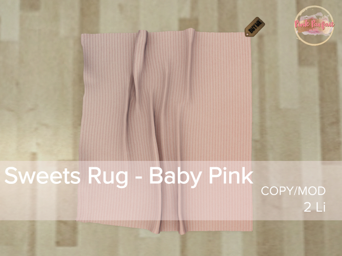 Sweets Rug - Baby Pink