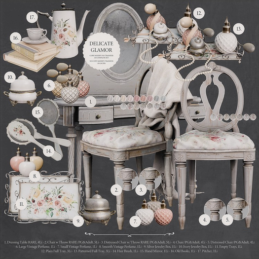 Nutmeg. Delicate Glamor COMPLETE SET WITH ALL RARES