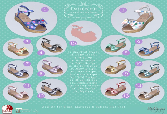 Ingenue :: Angelika Wedges :: Taffy RARE