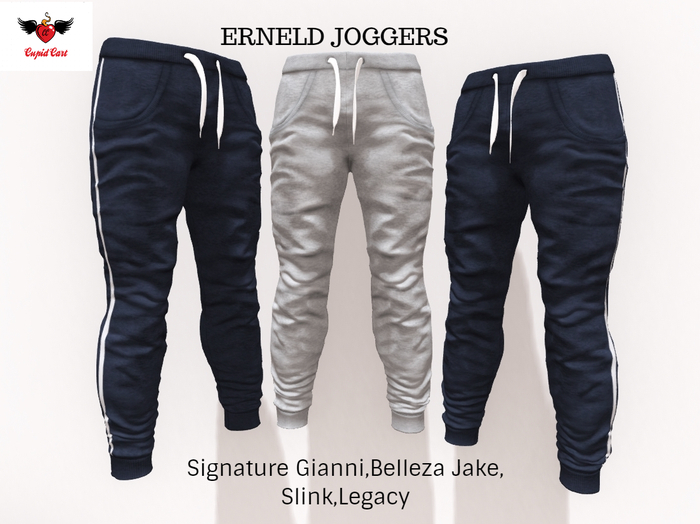 ERNELD JOGGERS-Slink/Gianni/Legacy/Jake-DARK GREY