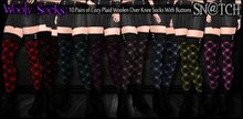:::Sn@tch Wooly Plaid Socks:::